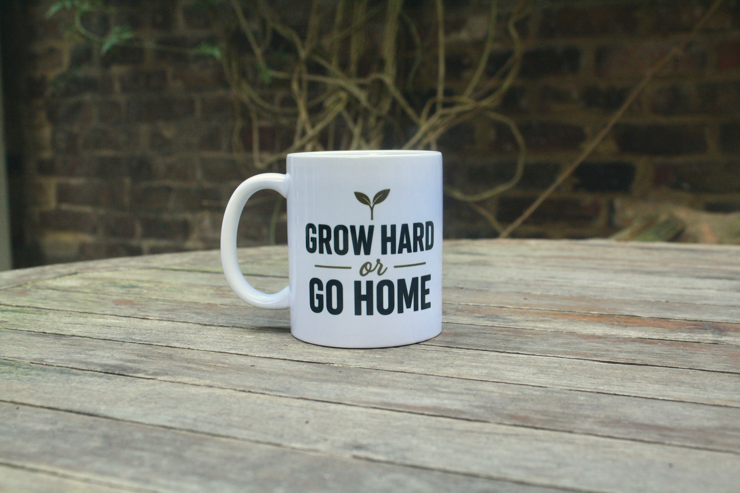 Grow Hard or Go Home - Mug and 10 Wool Pots