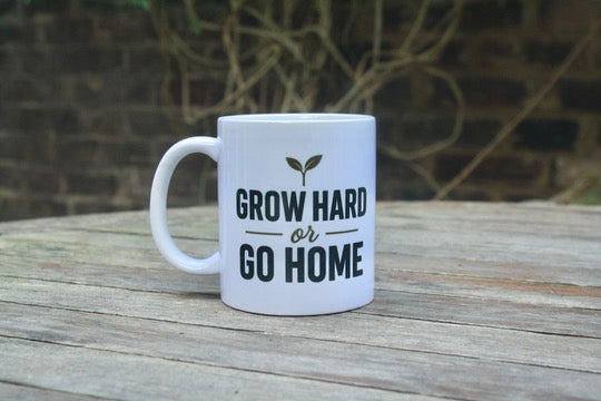 Grow Hard or Go Home - Mug and 10 Wool Pots