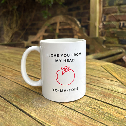 I Love You From My Head To-Ma-Toes - Mug and 10 Wool Pots